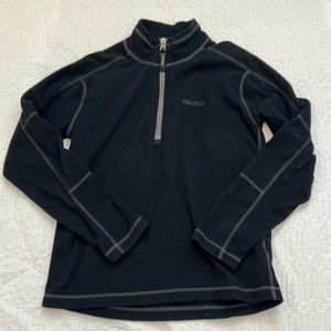 Marmot Fleece in Black Kids Large